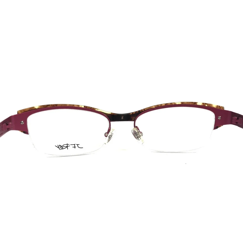 J.F. Rey Eyeglasses Frame JF2551 8590 Matte Purple Tortoise Half Rim 52-18-134
